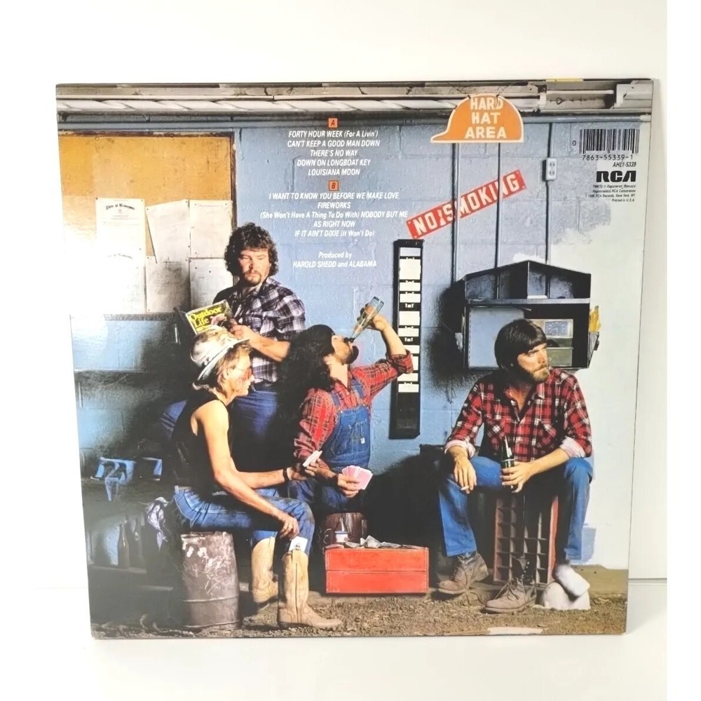 VTG 40 Hour Week Vinyl LP by Alabama RCA Records AHL1 5339  USA Used‎ 1983 Clean - Picture 2 of 9